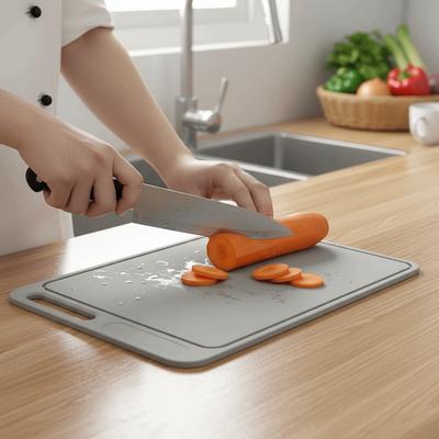 Non-Slip Silicone Cutting Board Hanging Cutting Block Mat Anti-Mold Cutting Board  Cooking