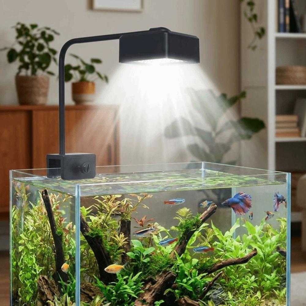 3 Color Modes Fish Tank Clip Lamp Waterproof Plant Grow Light LED Aquarium Light Marine Aquarium