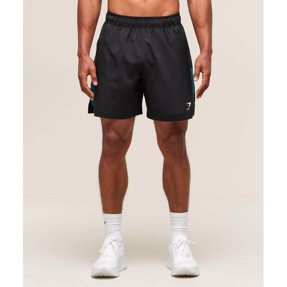 

Gymshark Sport 7 Shorts Black Functional Teal A1b3l Bc2r 3XL