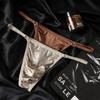 Perizoma Uomo Seta Ghiacciata Biancheria Intima Tasca per Pene T-Back Perizoma Vita Bassa Mutande Morbide Comode Mutandine Lisce Lingerie Slip Bikini