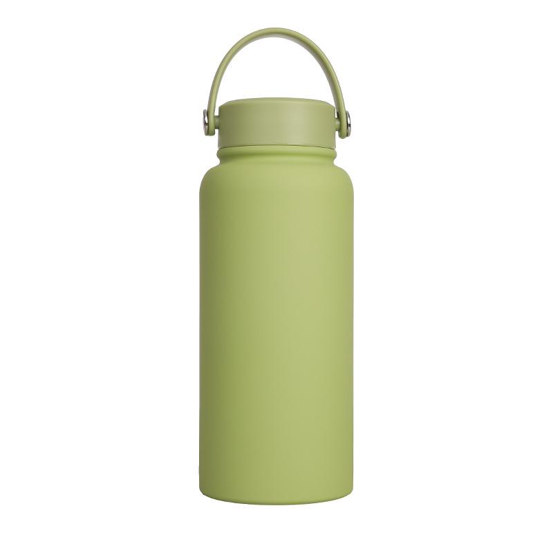 304 Edelstahl Thermosbecher Große Kapazität Tragbar Tragbar Weltraumtopf Outdoor Sportkessel