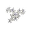 Super Fairy Light Luxury High-End Purple Zircon Row Diamond Flower Opening Ring Niche Full Of Diamonds Sweet And Cool Personality Ring Woman