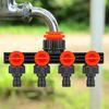 Faucet Splitter 4 Way Hose Splitter Heavy Duty 4 Way Valve Drip Sprinkler Connector For Home Grounds Yard Car Washing Family