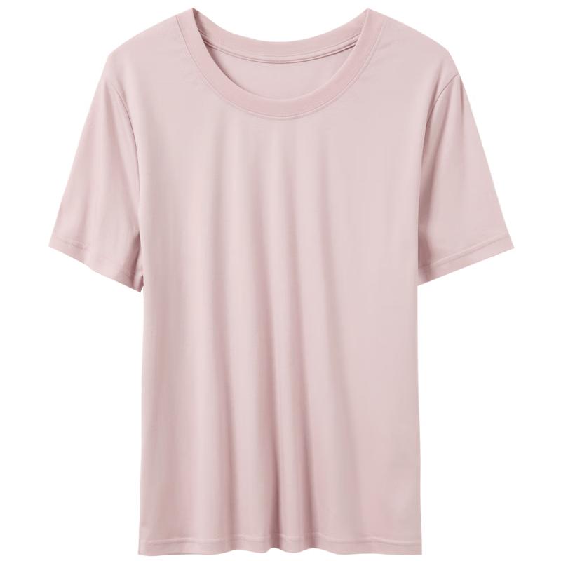 Sancai Women's Plus Size Loose Fit Round Neck Short Sleeve T-Shirt