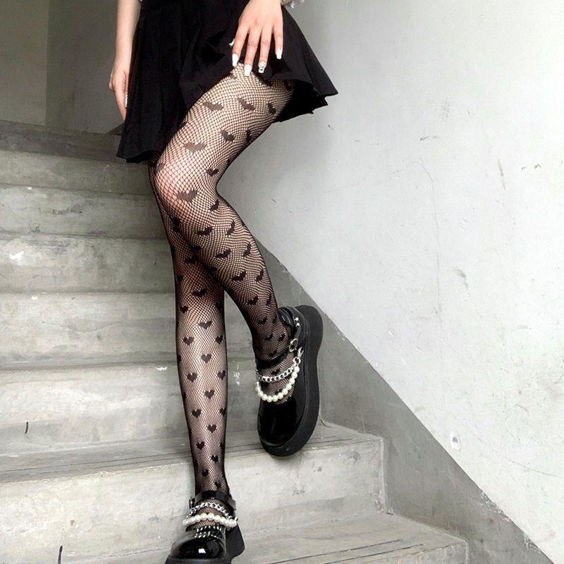 Spicy Y2K Cutout Lace Fishnet Stockings - Spring/Summer