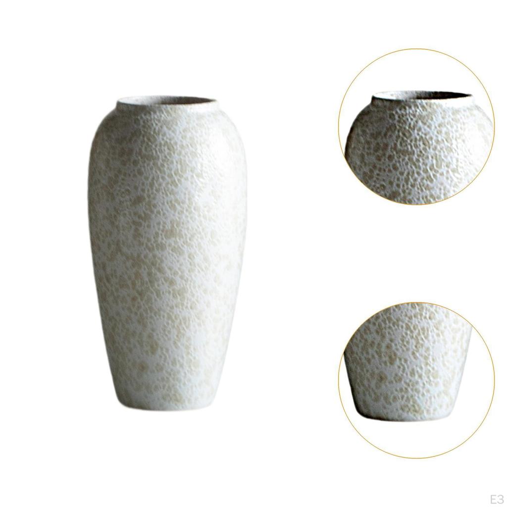 Ceramic Flower Vase Decorative Dinner Table Kitchen Home Decor Pot, for Desk Coffee