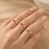 Colorful Cubic Zirconia Birthday Rings Romantic Fashion Jewelry Fashion Opening Rings  Women Girls