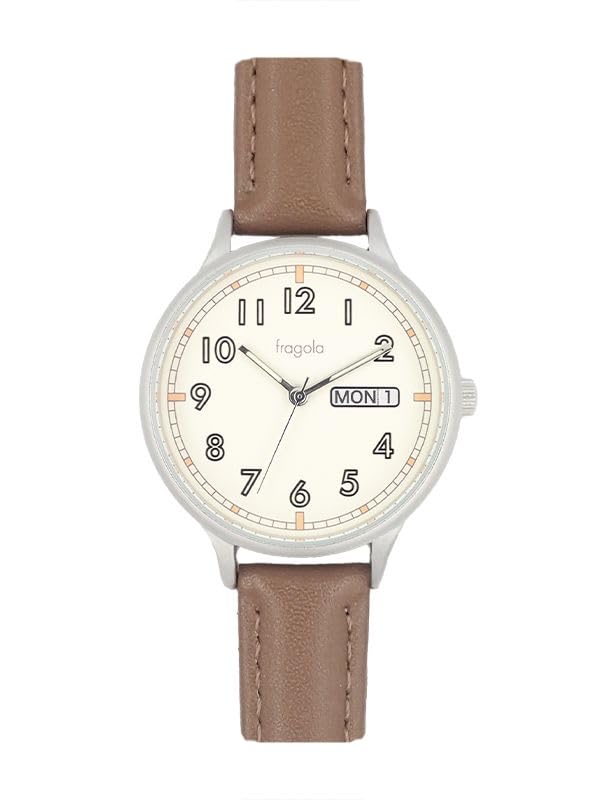 Часы Fragola BR Коричневые [Follow] День-Дата N02724S-1 Женские