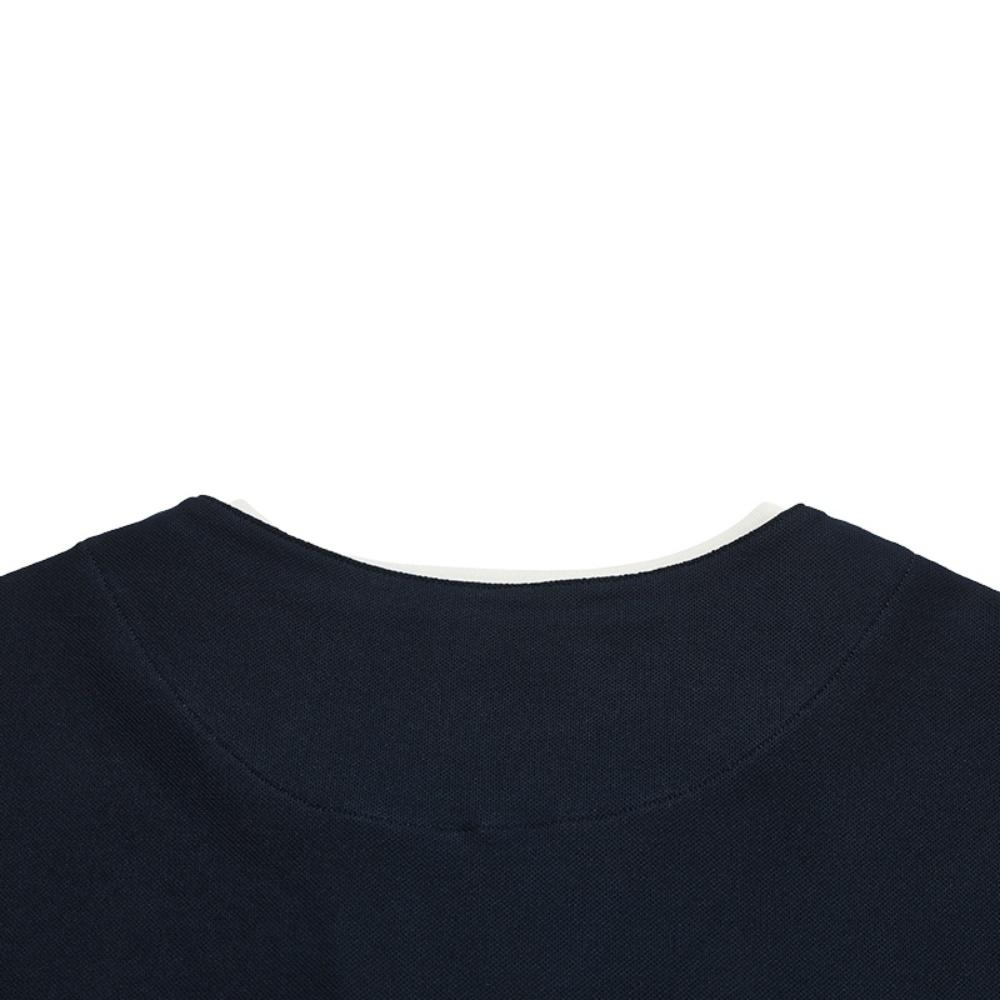 FILA Heritage Fashion Personality Classic Simple Retro Sports Casual Versatile Comfortable Fake Two-Piece Short Sleeve T-Shirt Men Tops F11M628118FDB