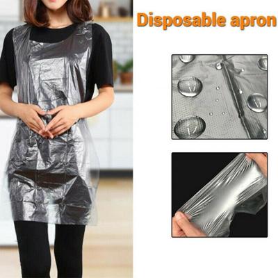 50/100pcs  Plastic Aprons Polyethylene Aprons Eco Flat Pack Waterproof