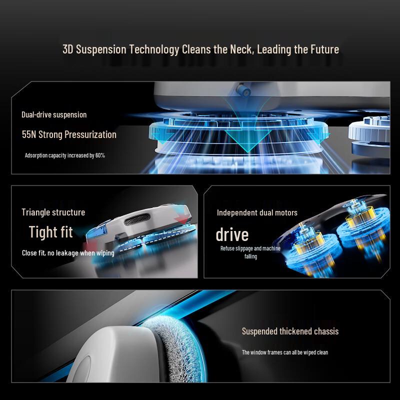 Hut C7 Smart Window Cleaning Robot CN plug (adapter included)