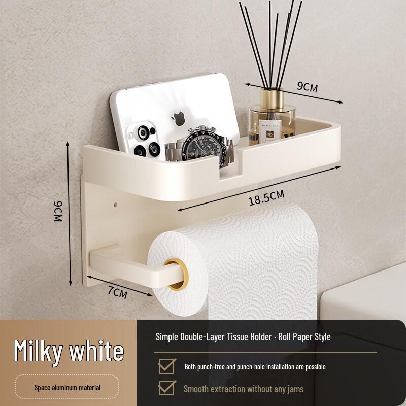 LIEI Punch-Free Wall-Mounted Toilet Paper Holder