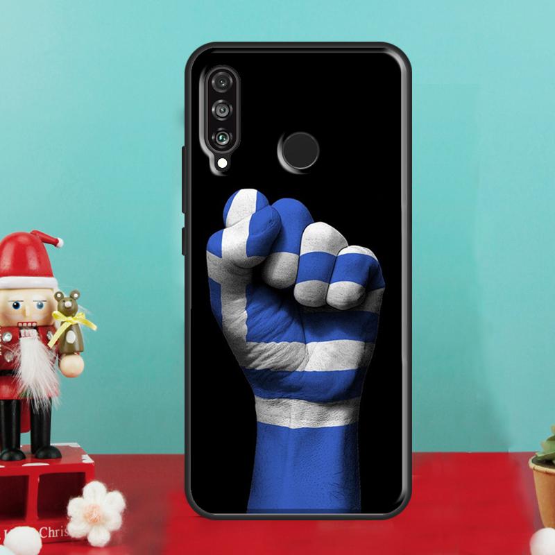 Greece Greek Flag For Huawei Nova 12i 12s 11i 5T Y90 Y70 Y60 Y61 Y91 Y72 9 10 SE P60 Pro P20 P30 P40 Lite Case