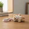 Cartoon Plush Bear Keychain Funny Key Ring Cute Bag Hanging Charms  Girls