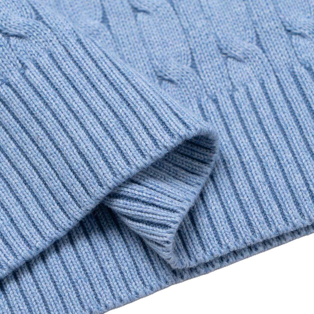 Polo Ralph Lauren Sweater Pony Embroidered Cotton Crew Neck Cable Knit Long Sleeve Kids Kids sweater 323702674-507