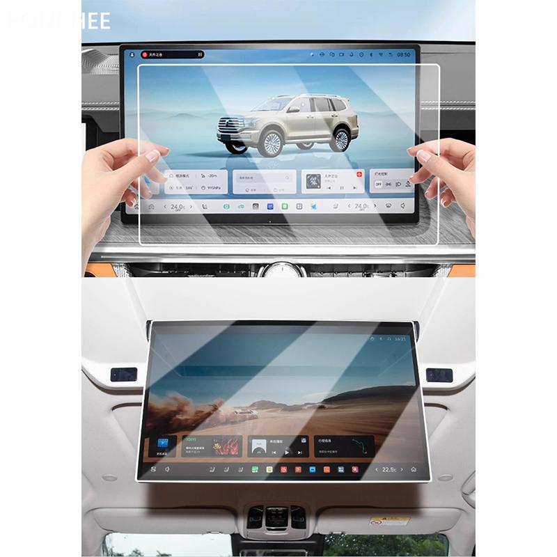 For Tank 500 2022-2026 Tempered Film Screen Center Control Navigation Instrument Film Automobile Modification Supplies