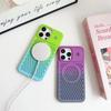 Fashion Colorful Honeycomb Aromatherapy Magnetic Cooling Protective Case for iPhone 15 14 13 12 Pro Max Cooling Shockproof Case