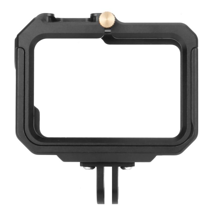 Aluminum Frame Cage GoPro HERO13 12 11 10 9 With Cold Shoe Mount LED Light Support Protective Border