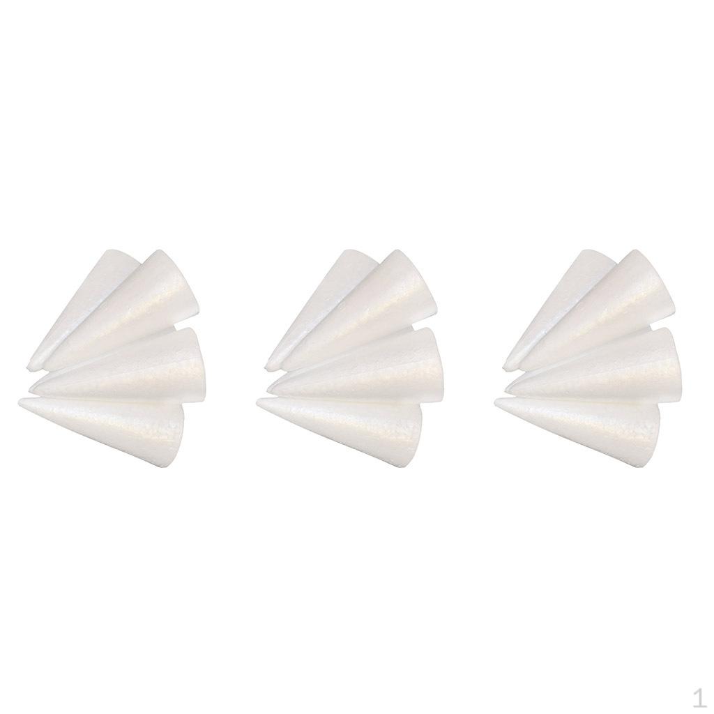 15set Ornaments Cone-shaped Polystyrene Foam For craft Making