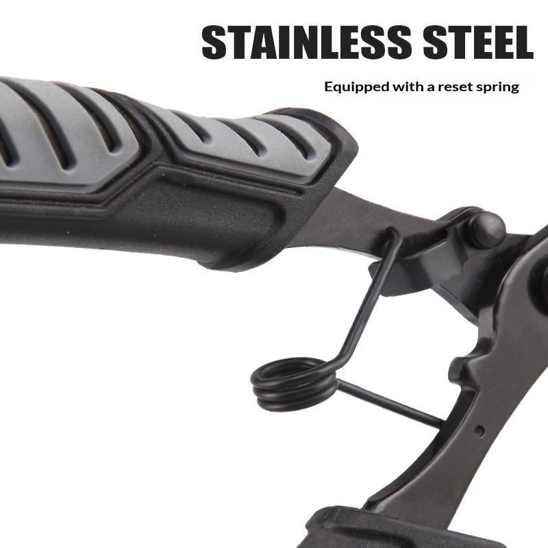 Stainless Steel Fishing Gripper Non-Slip Grip Professional Fish Lip Grabber for Beginner Anglers