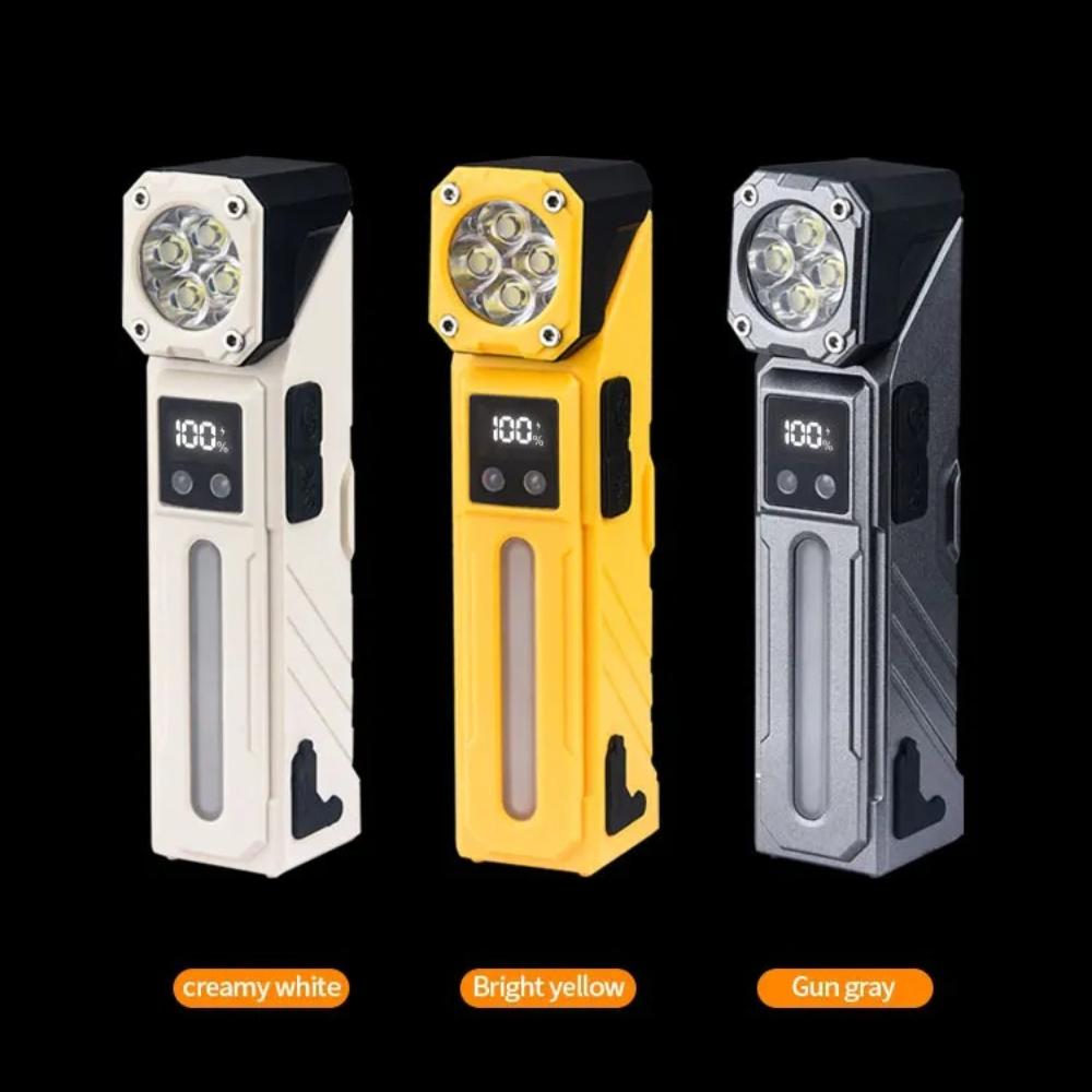 Rotatable LED Headlamp with Magnet Tail & Side Light Motion Sensor USB Rechargeable for Cycling Work Hiking Camping Running