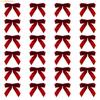K1AE Elegant Velvets Bows Ornament For Christmas Tree Home Decoration Easy To Hanging Bowknot Pendant for Window