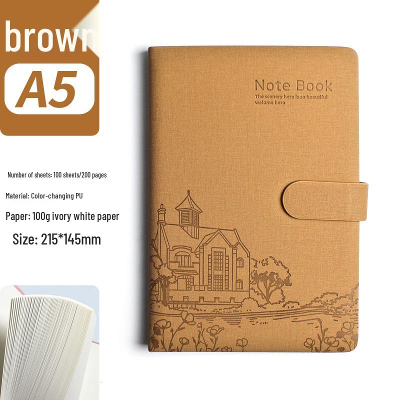 Thickened A5 Literary Style Hardcover Notebook - Cute Girly Heart Planner, Creative Journal Diary B5 Size.
