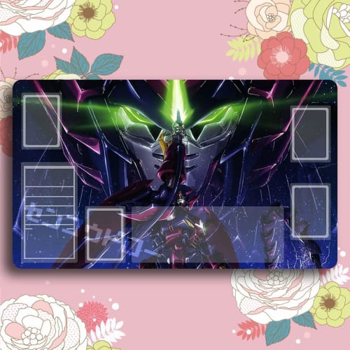 Senkou Draw Card Game Playmat, Mobile Suit Gundam Wing Gundam Epyon, Anime Merchandise, Universal TCG Playmat with Storage Case, Card Frame (60cm x 35