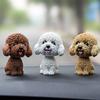 Bulldog Bobblehead Car Ornament | Cute Resin Dashboard Decor