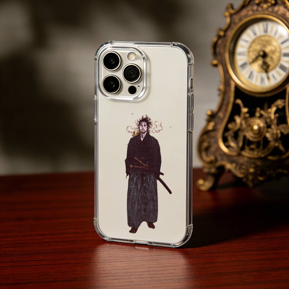 V-Vagabond M-Miyamoto M-Musashi Phone Case For iPhone 17 16 15 14 13 12 11 Mini Pro Max Plus Transparent Cover
