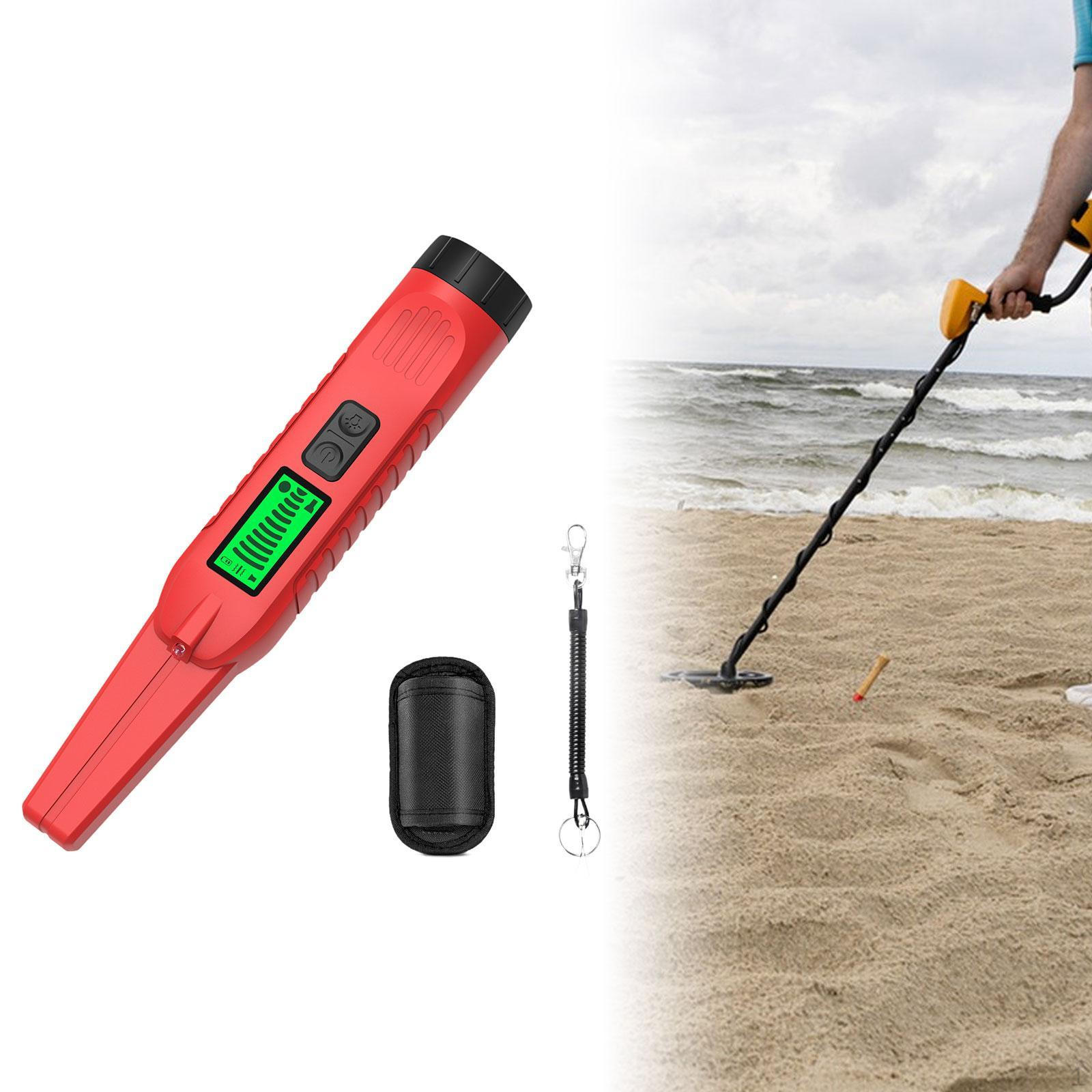 

Полностью водонепроницаемый 360° обнаружение 3 режима ,Вибрация,Звук Легкий ручной Red