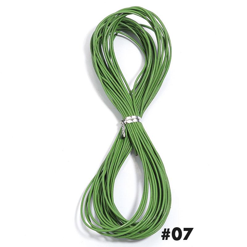 10 Yard Genuine Leather Cord Dia 1.5mm Colored Round Leather Rope For DIY Handmade Leather Craft Materials Jewelry Accessories