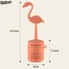 1pc Flamingo-shaped Silicone Tea Maker, Tea Strainer, Coffee Filter, Multi-functional Coffee Spice Filter