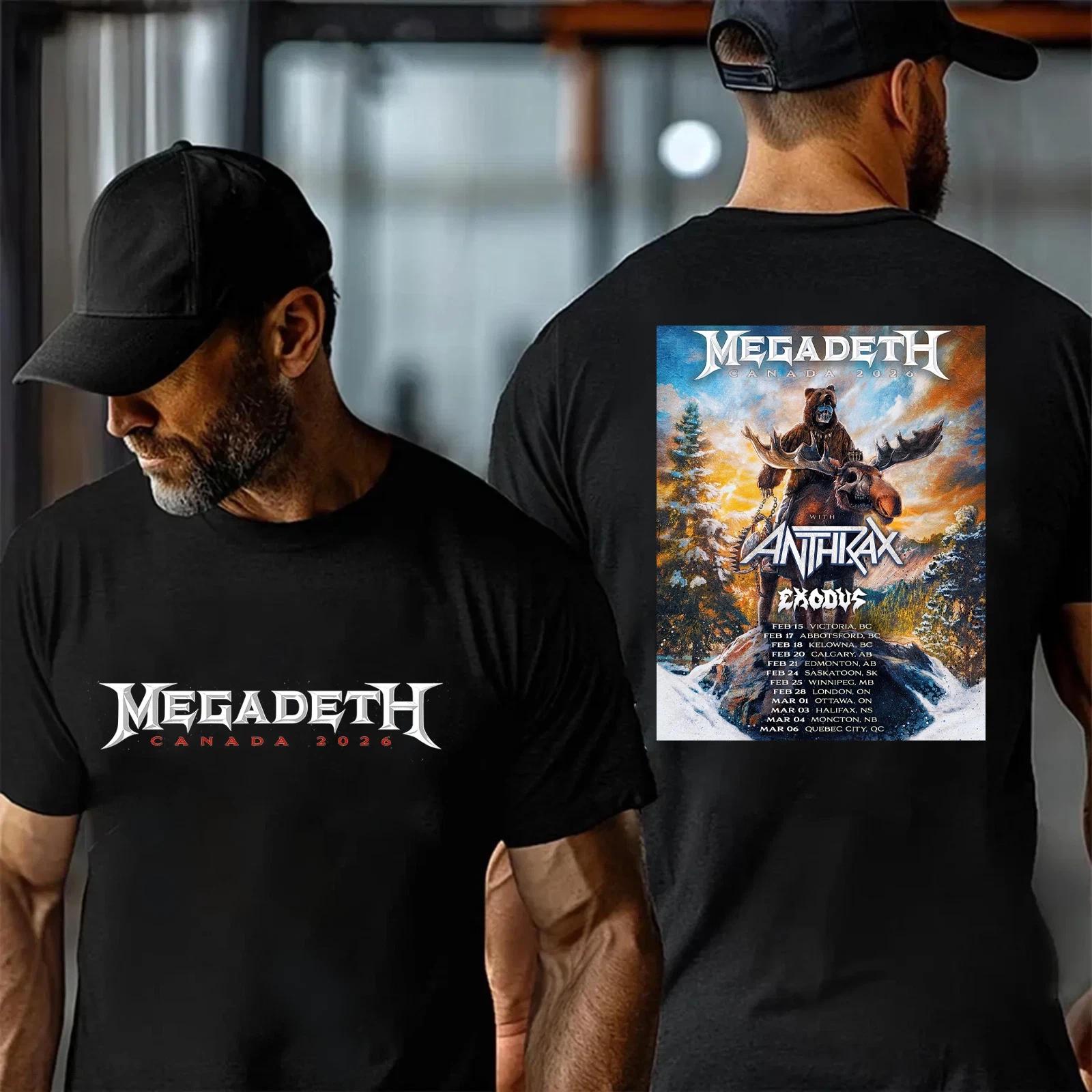 Футболка Megadeth Мировой Тур Канада 2026 XL