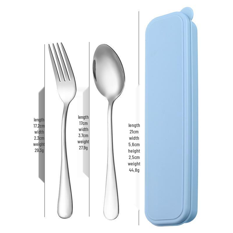 3-Piece Minimalist Stainless Steel Cutlery Set: Portable Knife, Fork & Spoon for Home, Student, or Outdoor Use