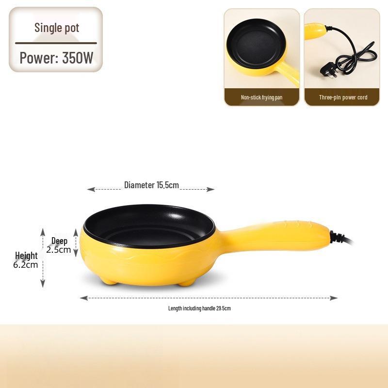 Compact Egg Cooker & Mini Frying Pan with Steamer