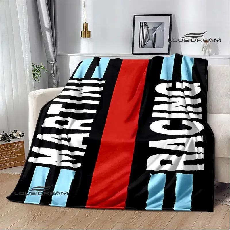 Martini Logo Printing Blanket Warm Blankets Flannel Soft and Comfortable Home Travel Blanket Blankets for Beds Birthday Gift