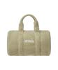Emis Shearling Duffle Bag-Beige