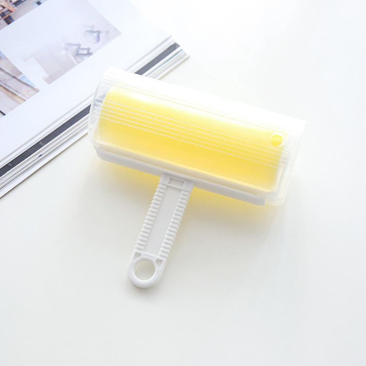 

Большая моющаяся барабанная палочка для волос, щетка для удаления пыли с ковров и одежды жёлтый