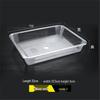Transparent Acrylic Rectangular Cold Dish Display Tray for Spicy Hot Pot and Vegetables