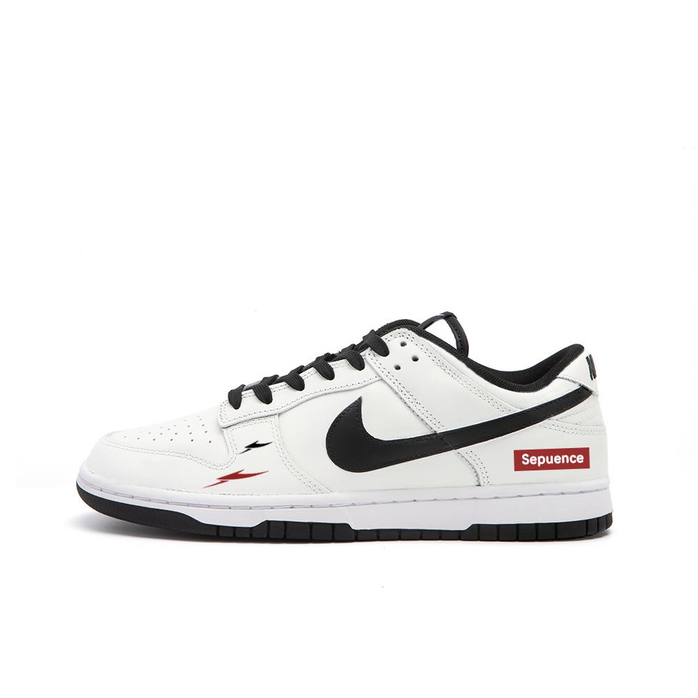 

Nike Dunk Encounter Evening Gown Small Flower Leather Cushioning, Wear Resistant Low top Skateboard Shoes Unisex Black DD1391-100(Team676-) 39