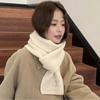 Women'S Winter Scarves Cashmere Scarf Girl Black Ladies Winter Wool Scarf  Solid Color Scarves Warm Cold-Proof Poncho