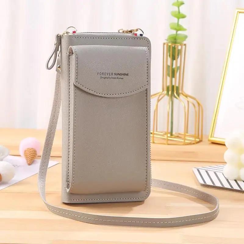 1 Pcs New Mobile Phone Bag Multi Card Wallet Card Bag Women Women's Fashion Versatile Messenger Bag Student Large Capacity