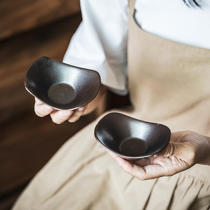 Kreative kleine Teller Hot Pot Geschmacksteller Haushalt Keramik Geschmacksteller Geschirr Geschmacksteller Dippteller Kleine Gemüseteller Snackteller