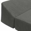 Folding Sofa Bed Dark Grey 120 x 60 x 49 cm Fabric