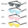 Fashion Retro Cosplay Men & Women Gamer Robot Sunglasses Pixel Mosaic Sunglasses Favors Sunglasses