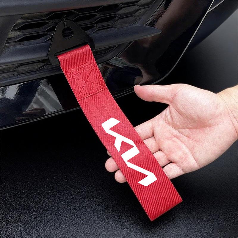 AANQ1 High-Strength Nylon Car Tow Strap Towing Bars Trailer Ropes Hook For KN Kia Rio Picanto Sportage Niro Morning Ceed Stonic Optima