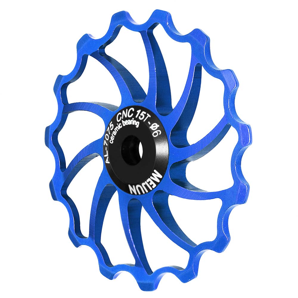 

Wheel Transmission Aluminum Zinc Zinc Alloy Bicycle Parts Rear Derailleur Guide Wheel Bearing Guide Roller 15T синий