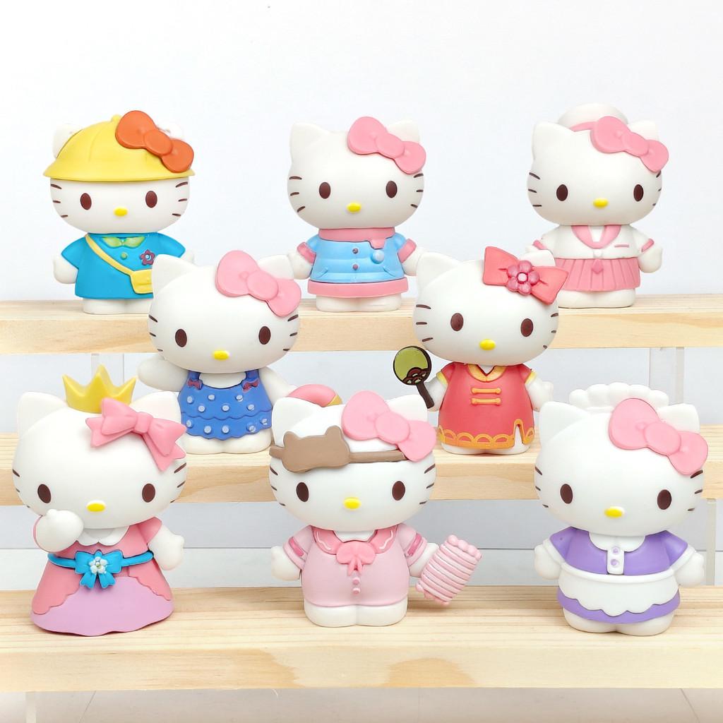 Hello Kitty Dressing Diary Pvc Blind Box Collectible Figures For Kids And Fans