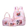 Kpop Witch Hunter Backpack Lunch Bag Pencil Case Set Student Animation Fashion School Bag Pencil Case Lunch Bag